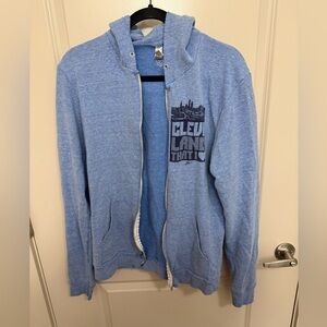 Cleveland Blue Zip-Up Hoodie